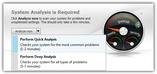 system mechanic analysis