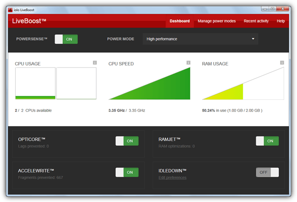 system mechanic live boost