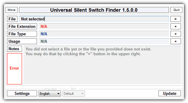universal silent switch finder