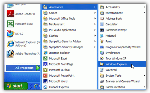 Windows Start Menu Accessories