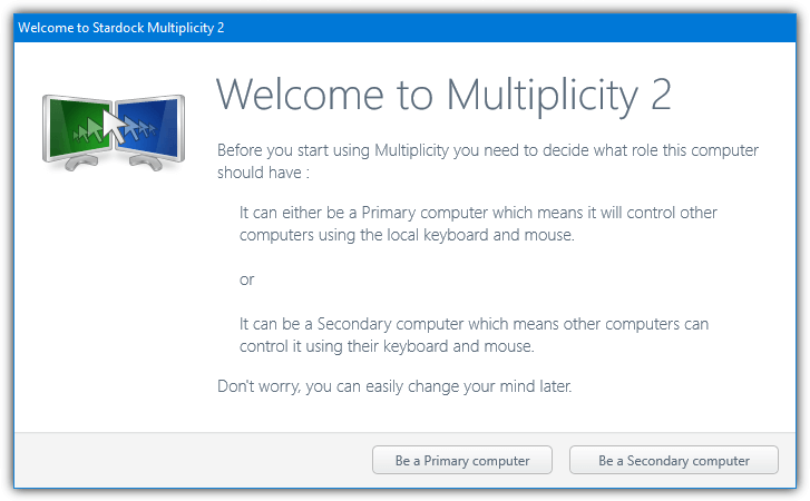 Multiplicity control multiple PCs with one keyboard and mouse