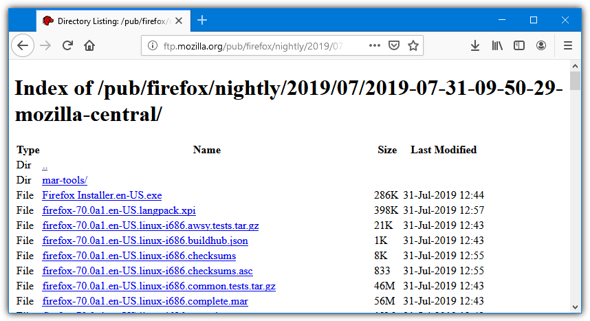 File c index html. Parent Directory Linux.