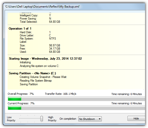 macrium reflect backup