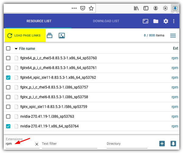 simple mass downloader for firefox