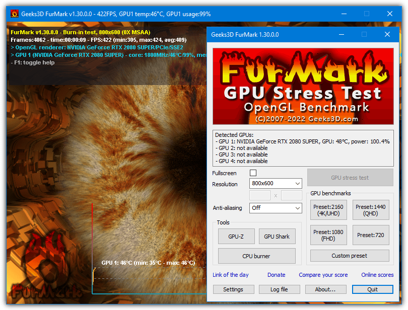 Geeks3D FurMark 1.37 free