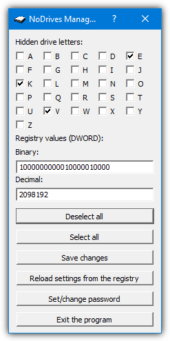 Nodrives manager