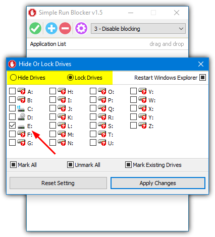 Simple run blocker