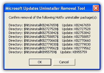 VBS Script Upaters Uninstaller Removal Tool