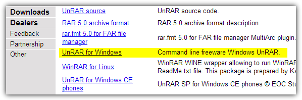 download unrar from rarlab