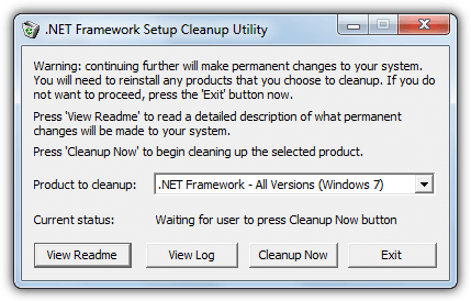 .net framework cleanup tool