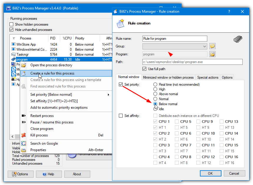 Bill2s process manager