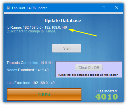 Lanhunt update database
