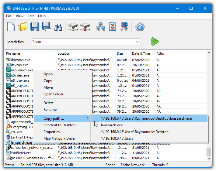 Softperfect lan search pro