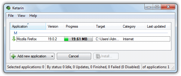 Ketarin Download Progress