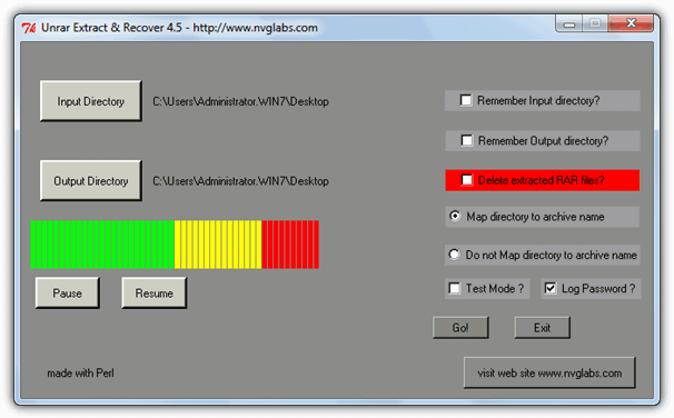 Unrar Extract and Recover