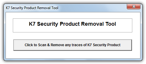 K7 Security Product Removal Tool