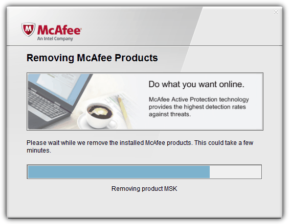 McAfee Consumer Products Removal tool