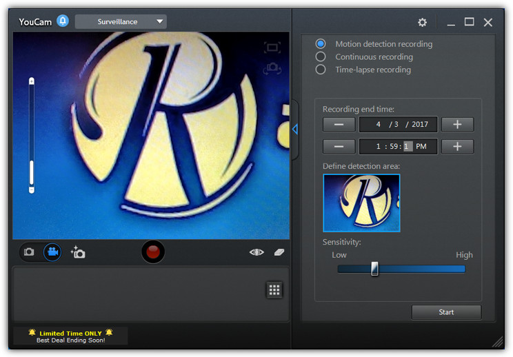surveillance recording in youcam