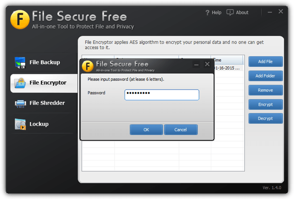 file secure free encrypt
