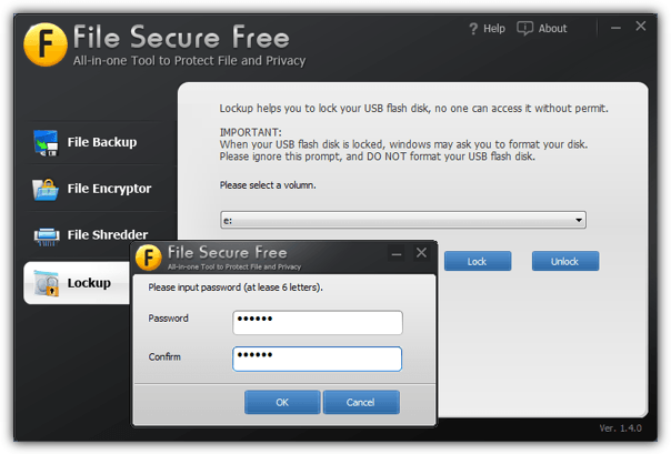 file secure free protect drive
