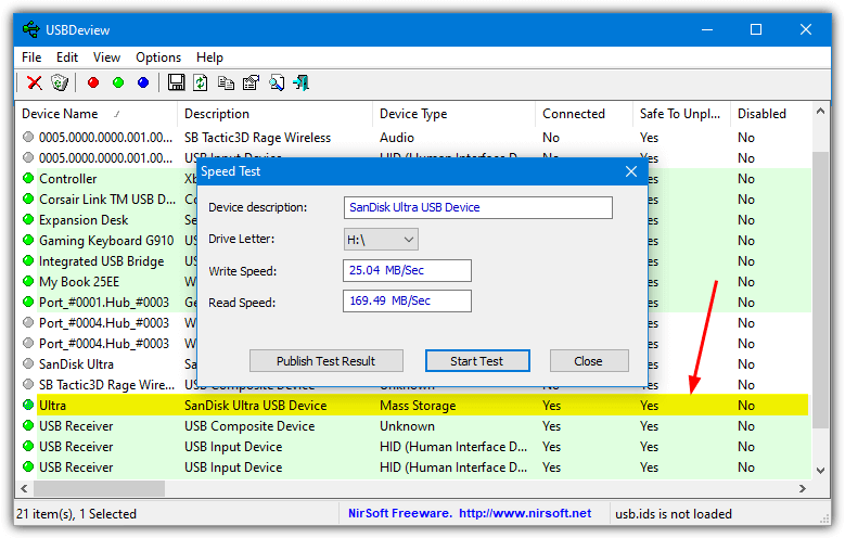 nirsoft usbdeview