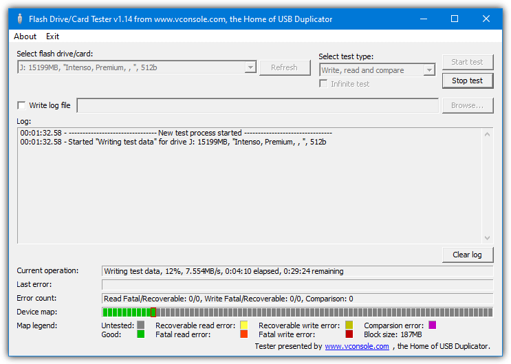 flash drive card tester