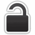 unlock file icon