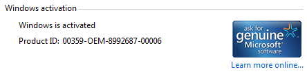 windows is activated