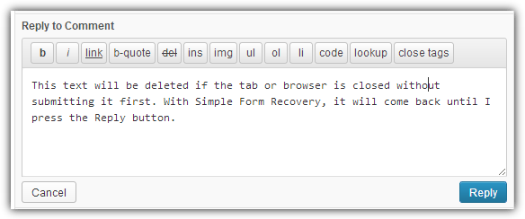 Simple Form Recovery