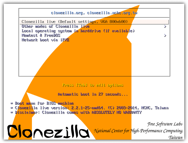 clonezilla