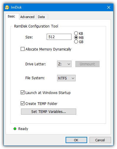 imdisk toolkit configuration