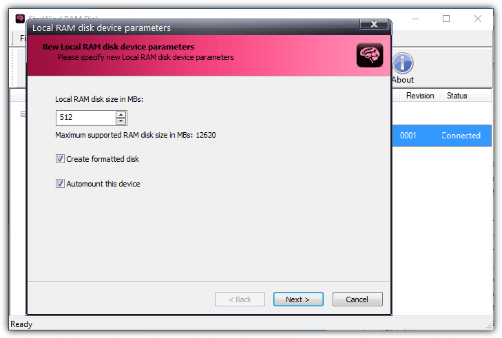 starwind ramdisk setup