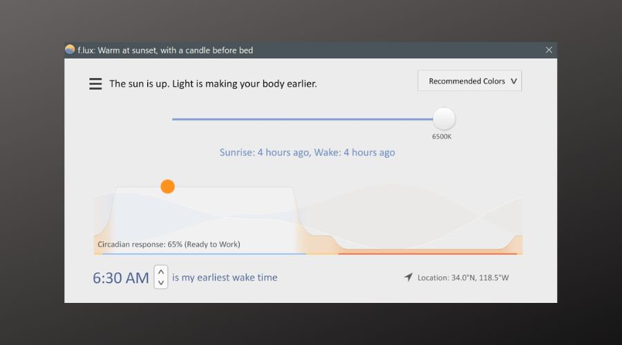 flux user interface