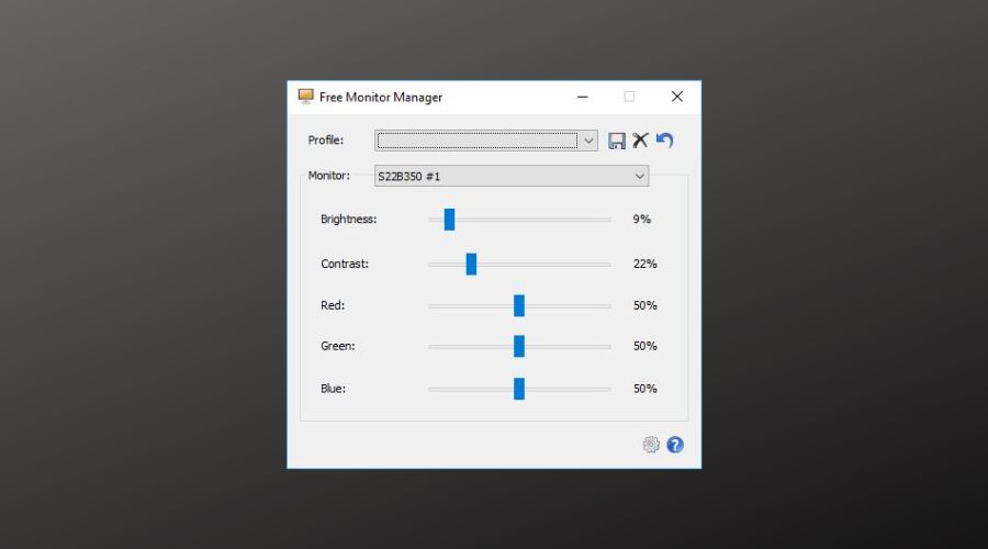 free monitor manager user interface
