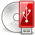 system recovery cd to usb icon