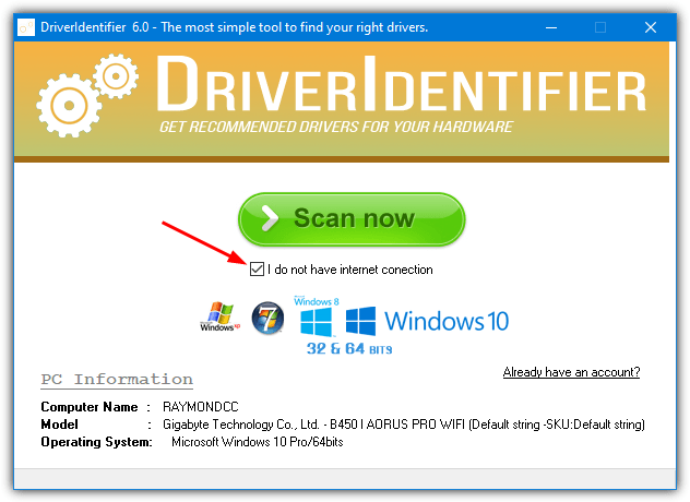 Driver identifier