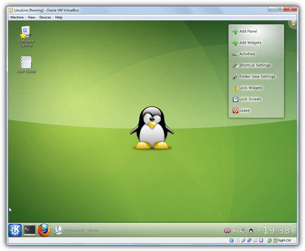 Slax Linux in USB virtualbox