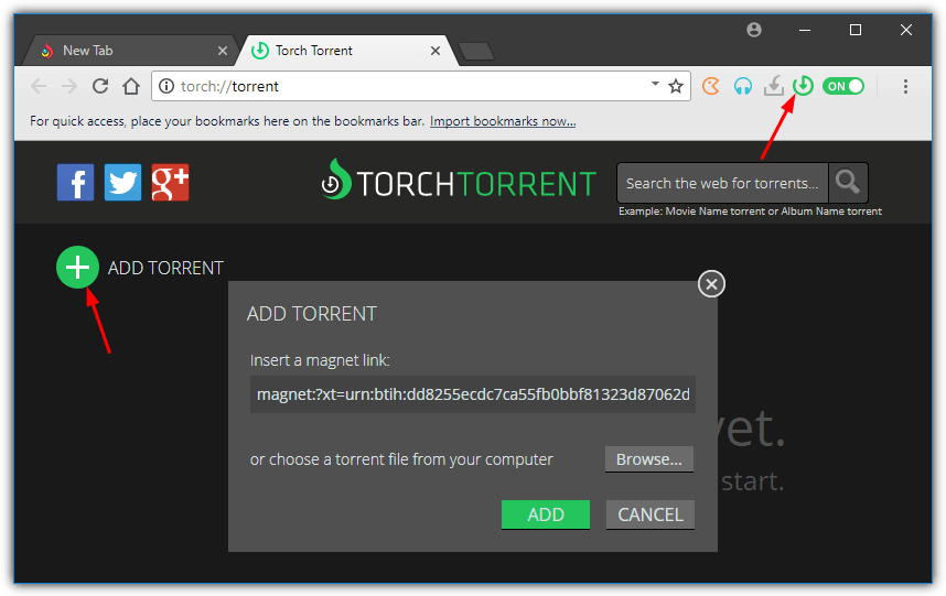 torch browser add torrent