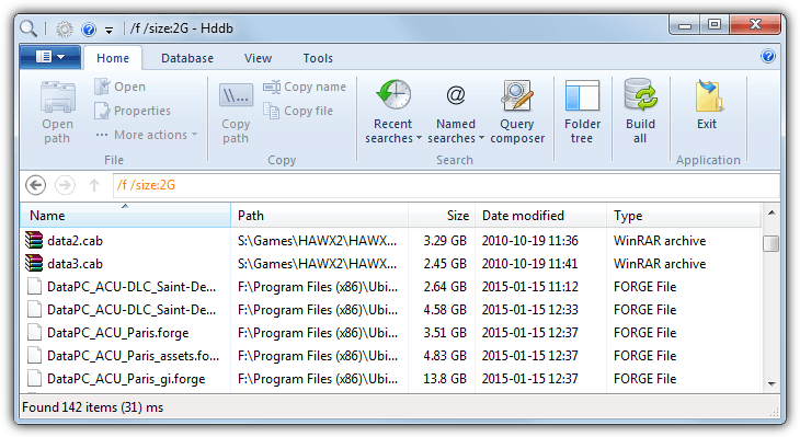 hddb file search