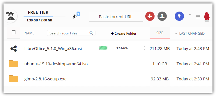 seedr free account torrent storage