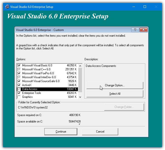 Vb6 highlight data access