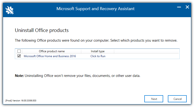 Microsoft Support and Recovery Assistant