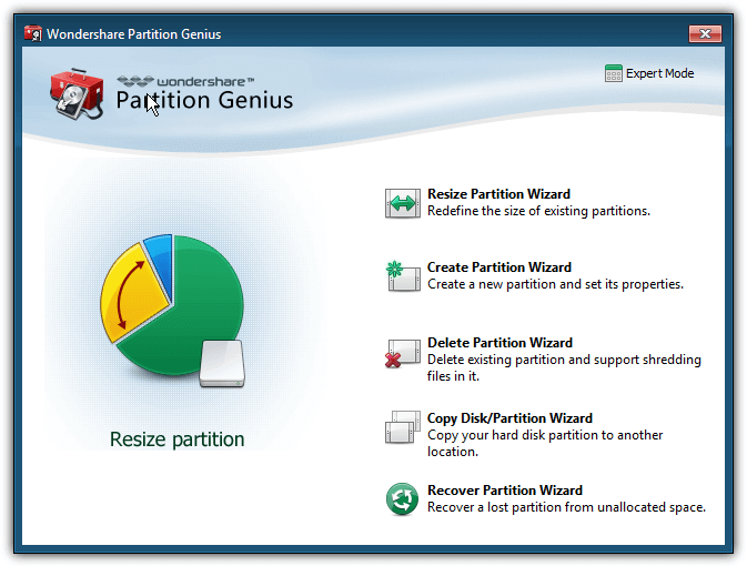 wondershare partition genius
