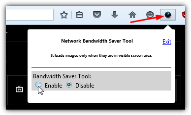 Network Bandwidth Saver for Firefox