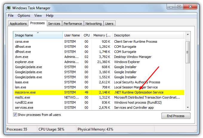 .net framework optimization service