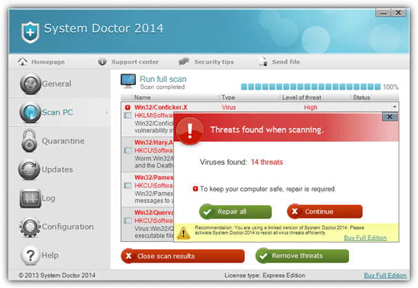 system doctor fake antivirus