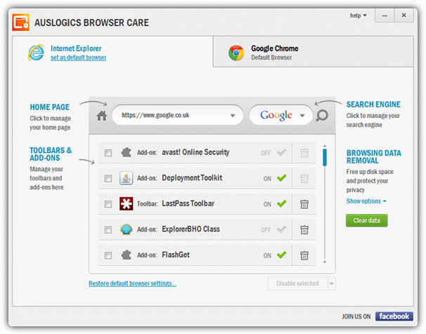 auslogics browser care