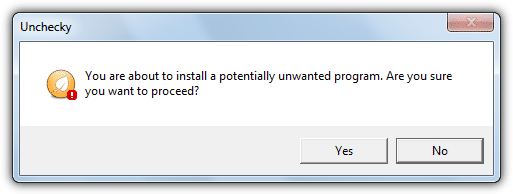 unchecky blocking cnet installer