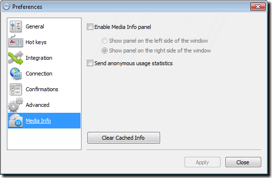 options in Daemon Tools