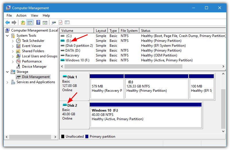 Virtual drives disk management